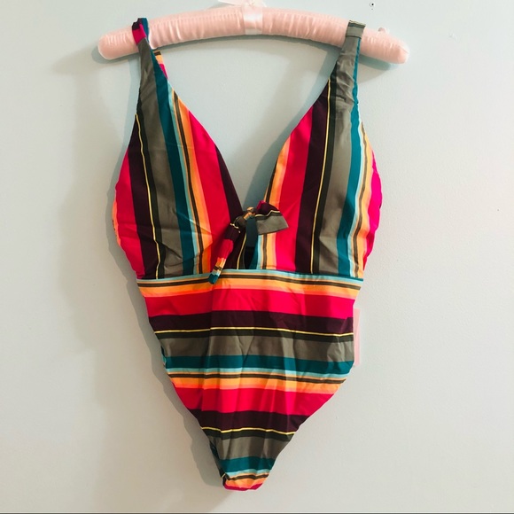 NWT BCBGeneration Plunge One Piece XL - Picture 3 of 6